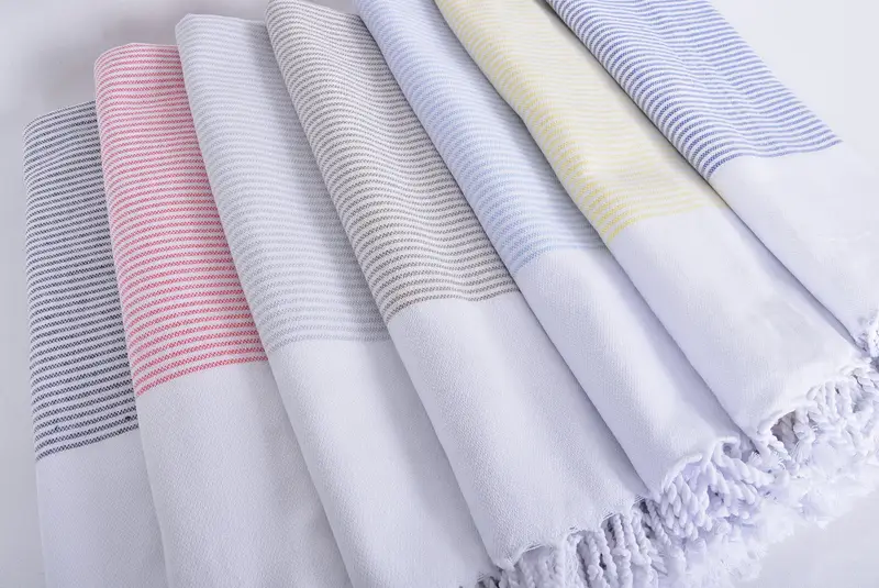 Housewarming Gift, Spa Towel, Peshtemal Towel USA, Custom Bath Towel, Wedding For Favor, Wedding Favors, Fouta towel, 70x36 Cotton Striped Towel - 6