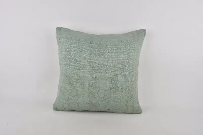 24x24 Gray Pillow Sham, Gift Pillow, Knitted Cushion Case, Wool Kilim Pillow Cushion Case, Vintage Kilim Throw Pillow, Vintage Pillow, Cushion - 1