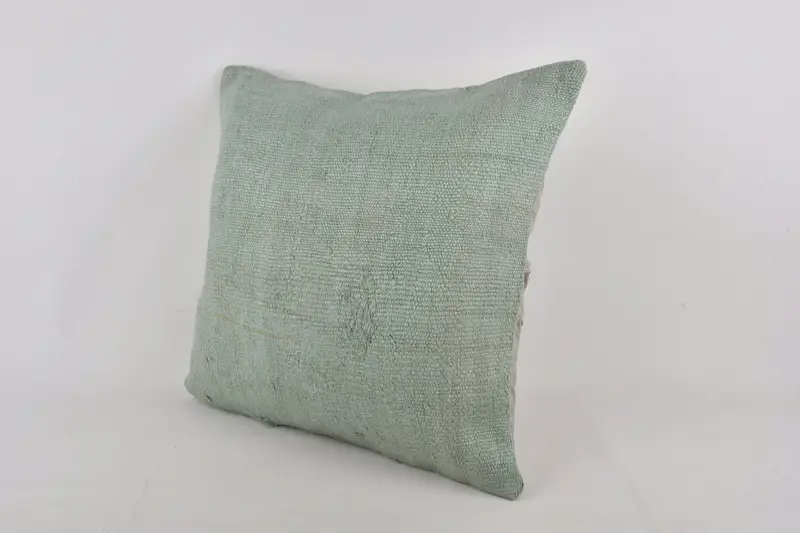 24x24 Gray Pillow Sham, Gift Pillow, Knitted Cushion Case, Wool Kilim Pillow Cushion Case, Vintage Kilim Throw Pillow, Vintage Pillow, Cushion - 3