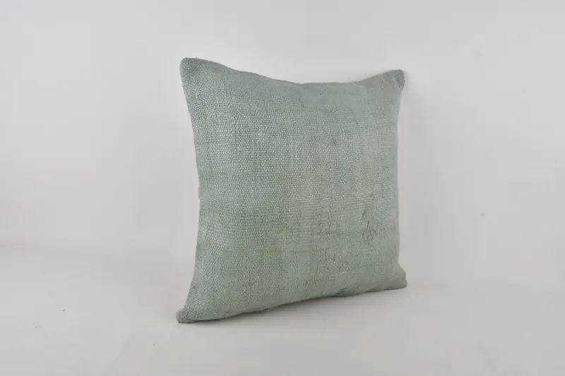 24x24 Gray Pillow Sham, Gift Pillow, Knitted Cushion Case, Wool Kilim Pillow Cushion Case, Vintage Kilim Throw Pillow, Vintage Pillow, Cushion - 2