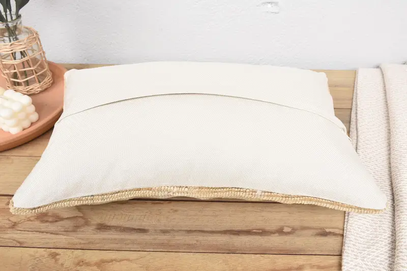 Pillow Sham, Boho Pillow Sham Cover, 12x20 Orange Pillow, Retro Throw Pillow Case, Ethnic Cushion Cover, Kilim Cushion Sham, Antique Pillows - 6