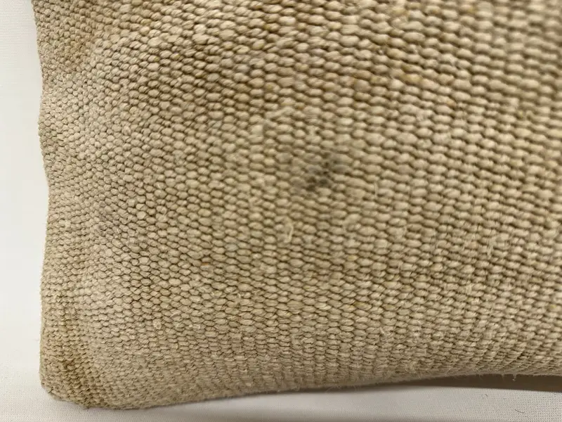 クッションカバー、手作りのキリムクッション、スローキリム枕、12x20ベージュクッション、カスタマイズされた枕、ビンテージキリムスロー枕 - 2