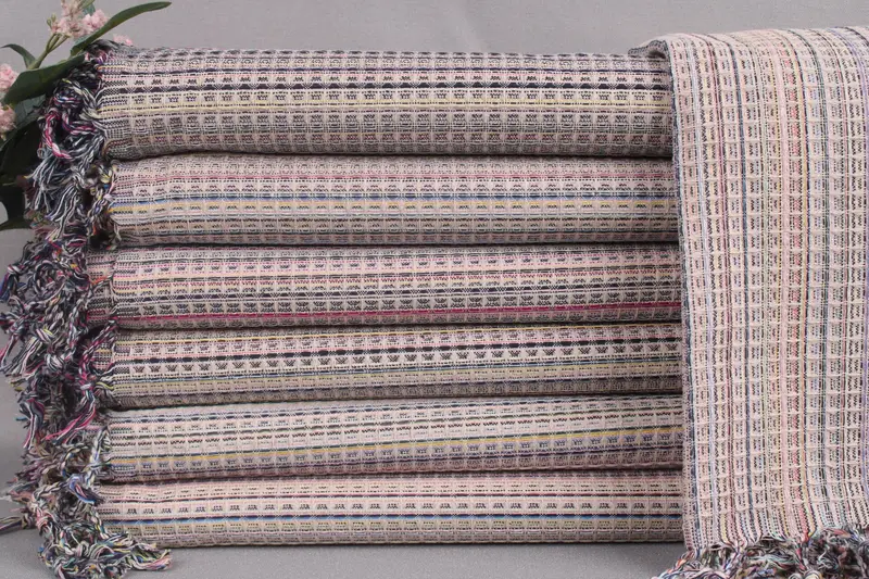 Personalized Gift Box Towel, Turkish Beach Towel, Light Beige, 40x71 Inches