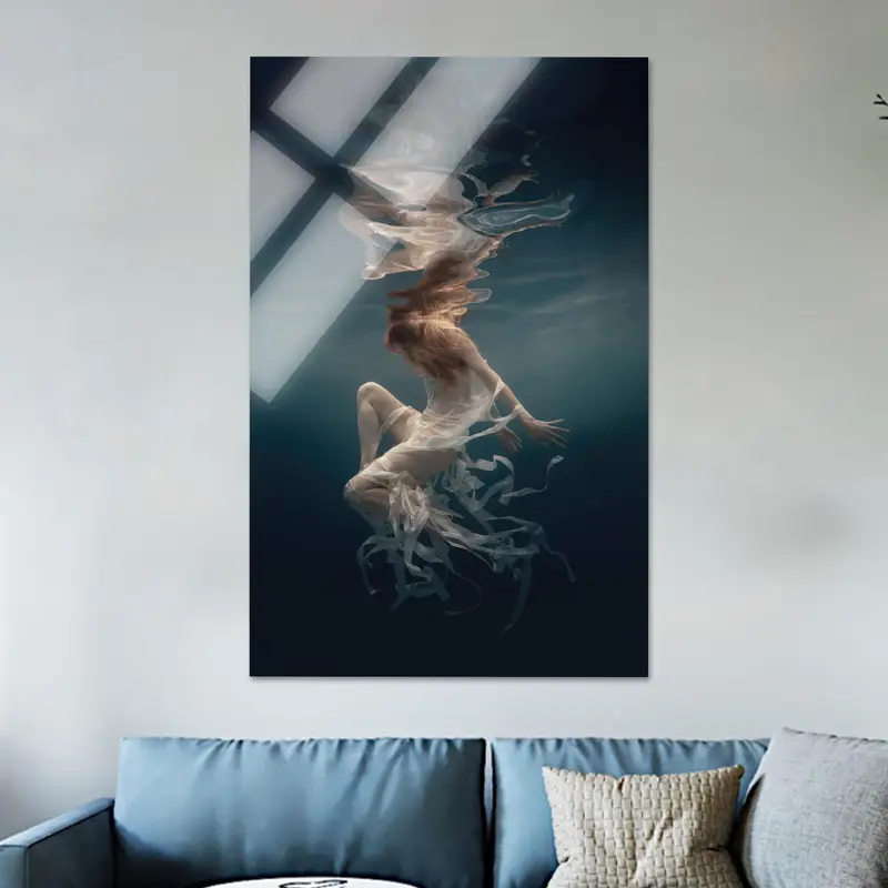 Kadının Zarif Kız Odası için Trendy Gerçeküstü Kıyı Kanvası