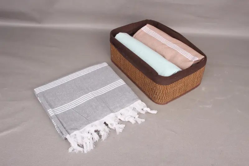 Turkish bath towel, Handwoven Turkish bath towel, Best Friend Gift, 70x30 Cotton Striped Towel, Bridesmaid Gifts Personalized, Quick-dry towel - 7