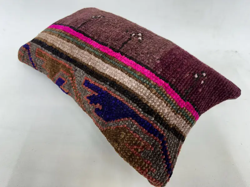 Purple & Pink Southwestern Pillow, 12x20 Inches Decorative Pillow - 6
