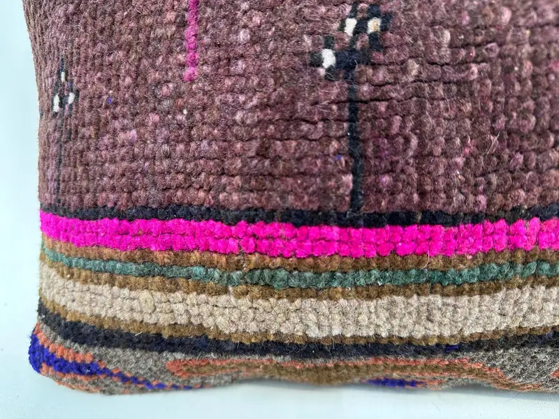 Purple & Pink Southwestern Pillow, 12x20 Inches Decorative Pillow - 2