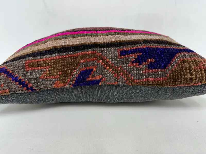 Purple & Pink Southwestern Pillow, 12x20 Inches Decorative Pillow - 5