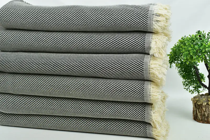 Nedime Hediyesi, Lüks Türk Peshtemal Plaj Havlusu, Özel Hediye, Kişiselleştirilmiş Hediye, Bekarlığa Veda Partisi Favor, 70x36 Pamuk Çizgili Havlu - 3