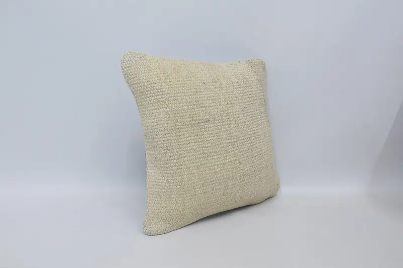 Ethnical Kilim Rug Pillow, Wholesale Cushion Case, 16x16 White Pillow Case, One Of A Kind Cushion, Pillow Case, Throw Kilim Pillow, Gift Pillow - 3