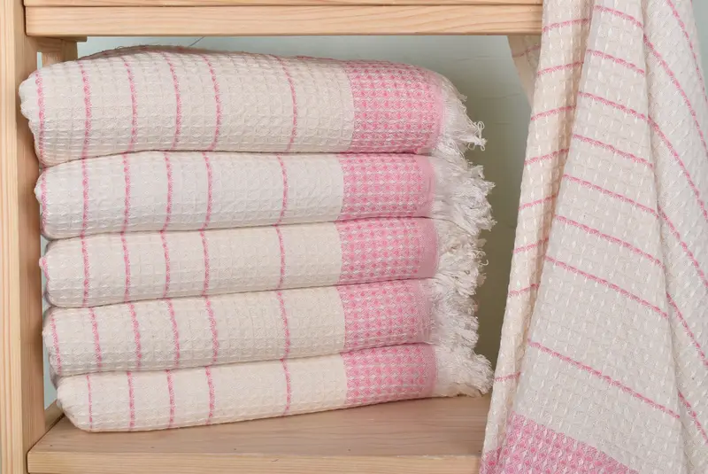 Bridesmaid Towel, 70x40 Cotton Waffle Towel, Personalized Wedding Gift, Handmade Gift, Custom Bath Towel, Best Friend Gift Ideas, Turkish hand towel - 2