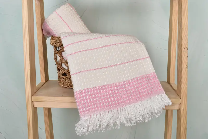 Bridesmaid Towel, 70x40 Cotton Waffle Towel, Personalized Wedding Gift, Handmade Gift, Custom Bath Towel, Best Friend Gift Ideas, Turkish hand towel - 4