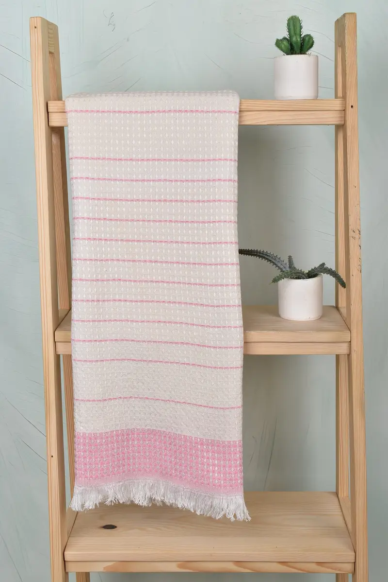 Bridesmaid Towel, 70x40 Cotton Waffle Towel, Personalized Wedding Gift, Handmade Gift, Custom Bath Towel, Best Friend Gift Ideas, Turkish hand towel - 8
