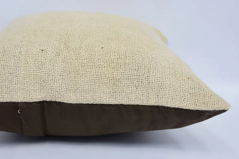 Retro Pillow Sham, Home Decor Pillow, Pillow Sham, Turkish Kilim Pillow, Vintage Kilim Throw Pillow, Outdoor Patio Cushion Cover, 16x16 Beige Pillow - 5