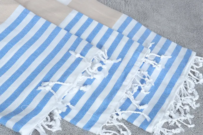 Cute Beach Towel, Gift For The Home Decor, Custom Gift, Bachelorette Party Favors, Wedding Gift Ideas, 70x40 Cotton Striped Towel, Wedding Favors - 5