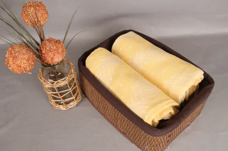 Spa Gift Towel, 80x40 Cotton Pineapple Design Towel, Soft towel, Yoga Towel, Handmade Gift, Summer Gift Ideas, Bridesmaid Gifts, Turkish beach towel - 5