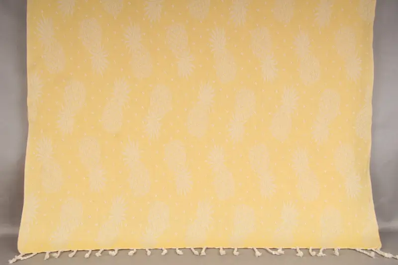 Spa Gift Towel, 80x40 Cotton Pineapple Design Towel, Soft towel, Yoga Towel, Handmade Gift, Summer Gift Ideas, Bridesmaid Gifts, Turkish beach towel - 1