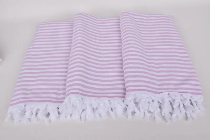 Handmade Gift, Personalized Bridesmaid Gift, 70x36 Cotton Terry Striped Towel, Organic Cotton Towel, Bridal Shower Gift, Personalized Gift For Her - 7