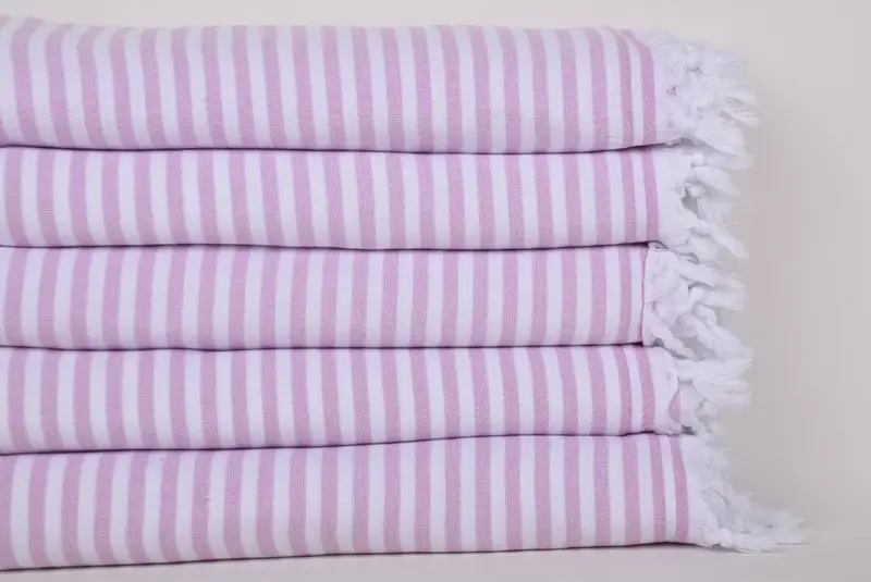 Handmade Gift, Personalized Bridesmaid Gift, 70x36 Cotton Terry Striped Towel, Organic Cotton Towel, Bridal Shower Gift, Personalized Gift For Her - 2