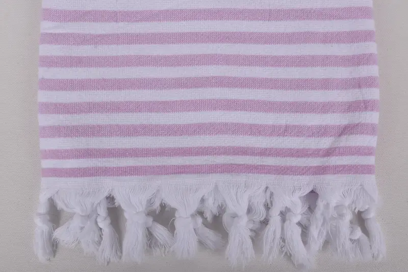 Handmade Gift, Personalized Bridesmaid Gift, 70x36 Cotton Terry Striped Towel, Organic Cotton Towel, Bridal Shower Gift, Personalized Gift For Her - 3