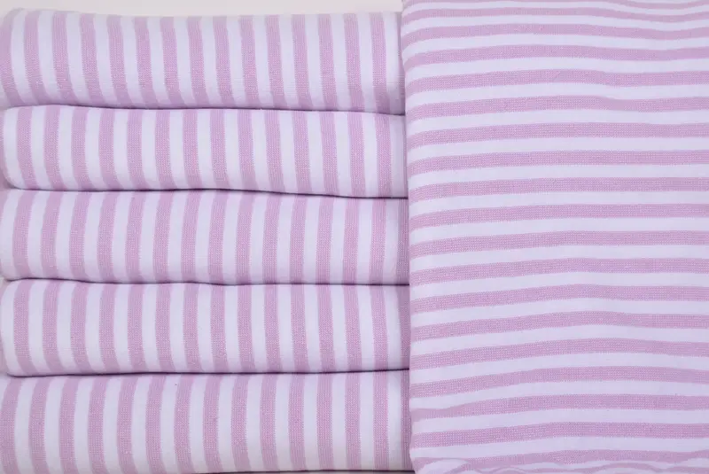 Handmade Gift, Personalized Bridesmaid Gift, 70x36 Cotton Terry Striped Towel, Organic Cotton Towel, Bridal Shower Gift, Personalized Gift For Her - 1
