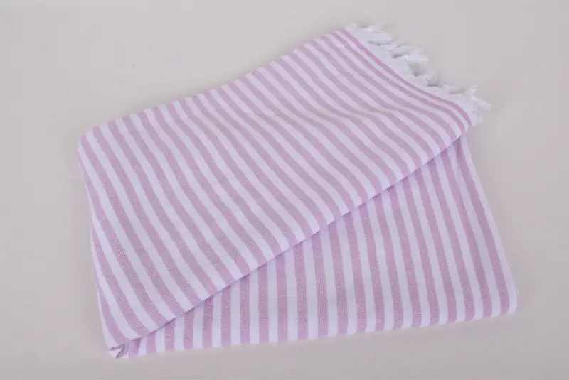 Handmade Gift, Personalized Bridesmaid Gift, 70x36 Cotton Terry Striped Towel, Organic Cotton Towel, Bridal Shower Gift, Personalized Gift For Her - 4