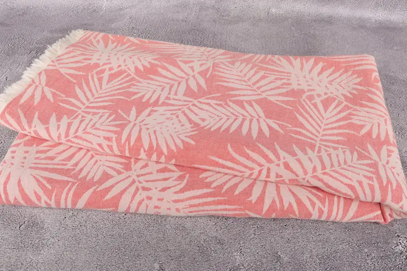 Housewarming Gift, Throw Blankets for Couch, 100x80 Cotton Floral Patterned Towel, Personalized Blanket, Girl Trip Party Favor, Throw Blanket - 8