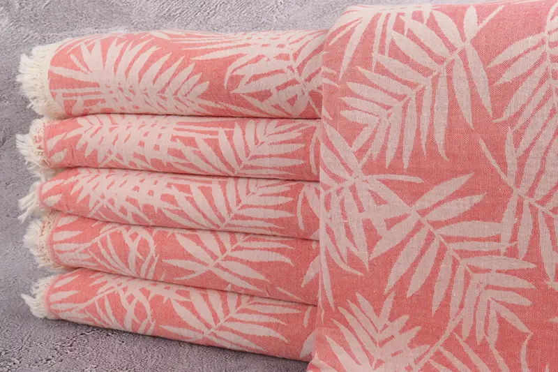 Housewarming Gift, Throw Blankets for Couch, 100x80 Cotton Floral Patterned Towel, Personalized Blanket, Girl Trip Party Favor, Throw Blanket - 1