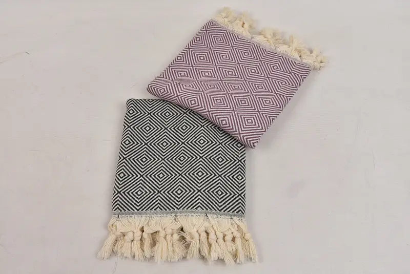 Noel hediyeleri, 36x20 pamuklu elmas havlu, anne için hediye, monogram mutfak havlusu, monogram el havlu, ev dekoru için hediye, kişiselleştirilmiş el havlu - 6