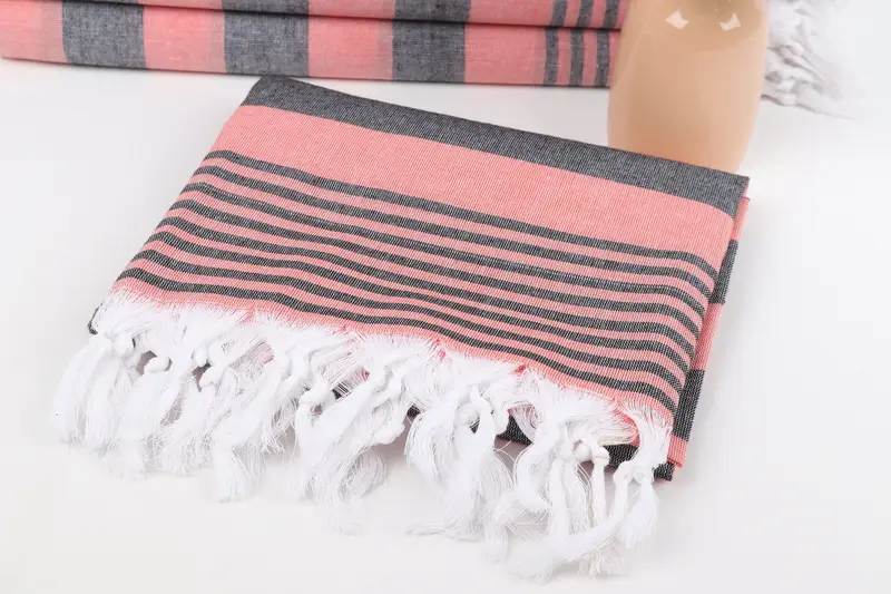 Turkish Towel Beach, Pool Towels, Baby Boy Gift, Handmade Gift, Custom monogram Turkish beach towel USA, Summer Gift, 68x36 Cotton Striped Towel - 5