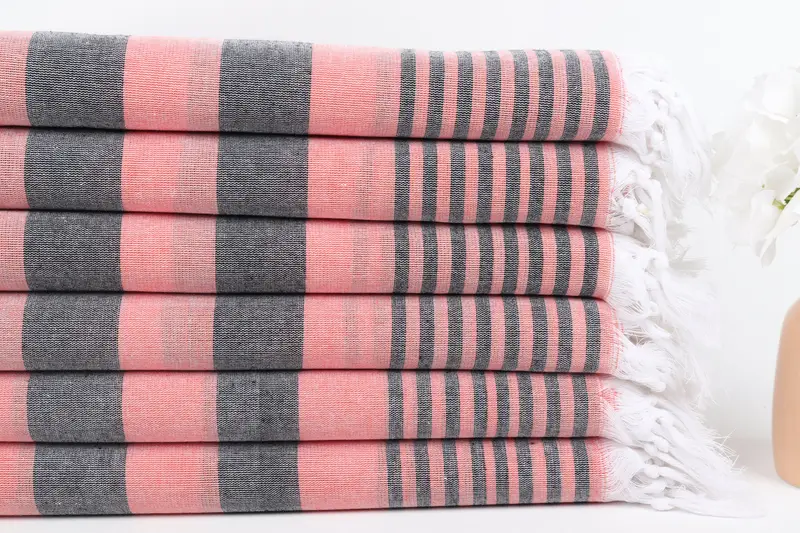 Turkish Towel Beach, Pool Towels, Baby Boy Gift, Handmade Gift, Custom monogram Turkish beach towel USA, Summer Gift, 68x36 Cotton Striped Towel - 3
