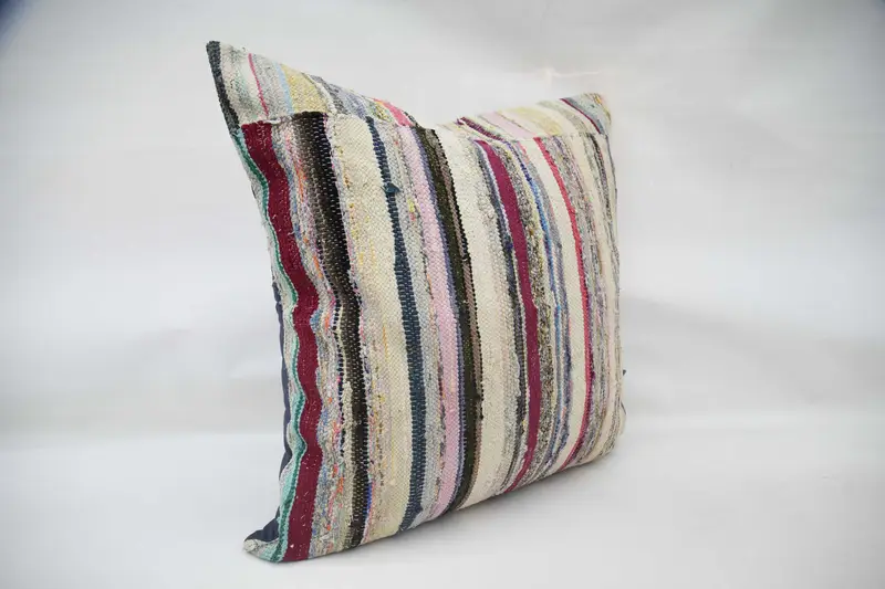 Handmade Kilim Cushion, Pillow Cover, 32x32 Red Cushion, Throw Kilim Pillow, Living Room Throw Cushion Case, Floor Pillow Cover, Boho Pillow - 3
