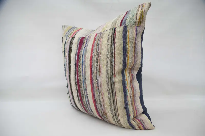 Handmade Kilim Cushion, Pillow Cover, 32x32 Red Cushion, Throw Kilim Pillow, Living Room Throw Cushion Case, Floor Pillow Cover, Boho Pillow - 6