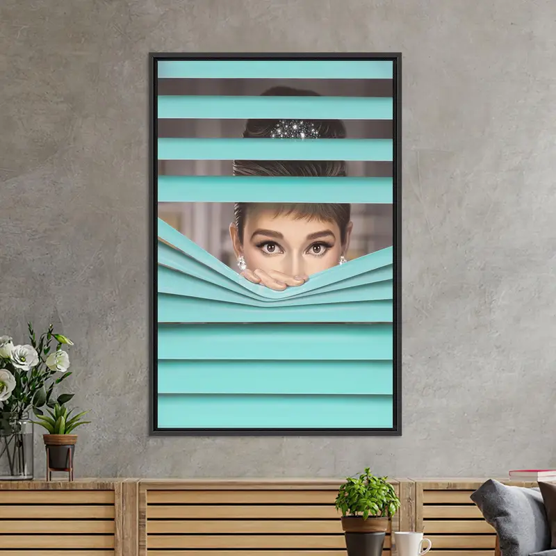 Moderne Luxus-Pop-Art-Leinwand für modische Mädchenzimmerdekoration