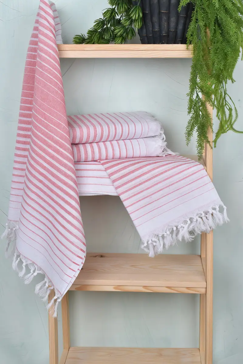 Turkish bath towel, Family Gift, Bachelorette Party Gifts For Bride, 70x40 Cotton Striped Towel, Custom Beach Towel, Lightweight Turkish towel - 6