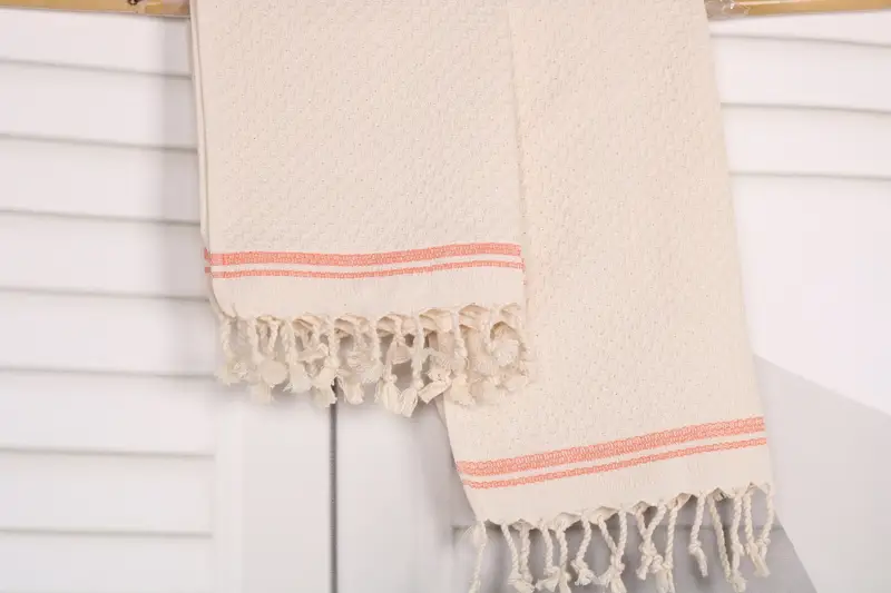 38x18 Cotton Striped Towel, Home Decor Towel, Bridal Shower Gift, Xmas Gifts, Personalized Dish Towel, Monogram Hand Towel, Turkish Tea Towel - 8