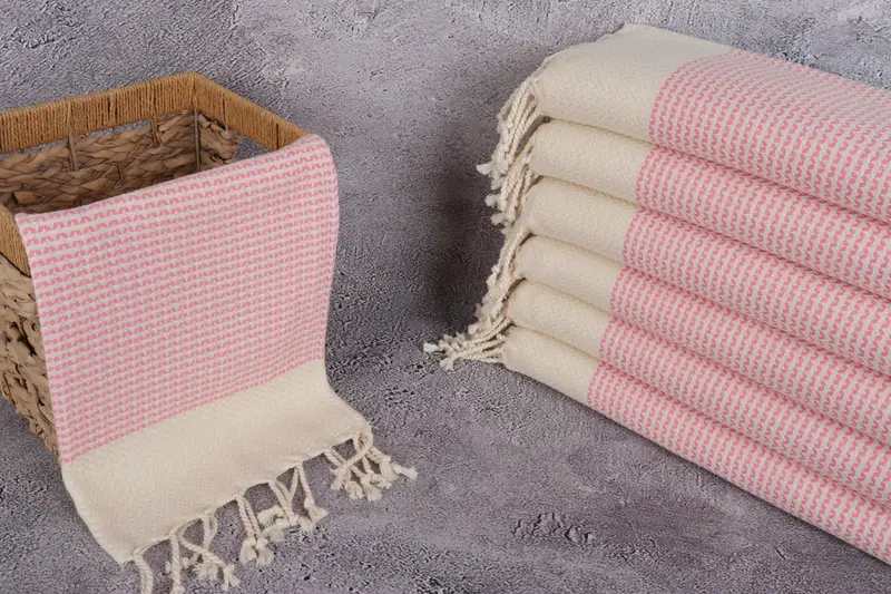 Customized Turkish Towel, Wedding Favors, Turkish Hand Towel, Guest Towel, Welcome Wedding Gift, Wedding Gift, Gym Towel, 40x20 Cotton Diamond Towel - 3
