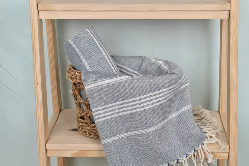 Lightweight towel, 70x40 Cotton Striped Towel, Bride Gift, Gift For Wedding Day, Monogram Beach Towel, Gym Towel, Bachelorette Gifts, Guest Towel - 4