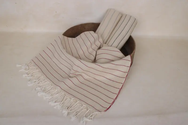 64x38 Linen Striped Towel, Sand-resistant towel, Bachelorette Gifts, Monogram Beach Towel, Best spa Turkish towel for luxury home decor, Family Gift - 2
