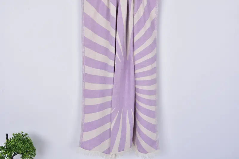 Absorbent Turkish towel, Valentines Gift, Valentines Day Gift For Her, Embroidered Towel, Organic towel, Travel Towel, 70x36 Cotton Sun Design Towel - 16