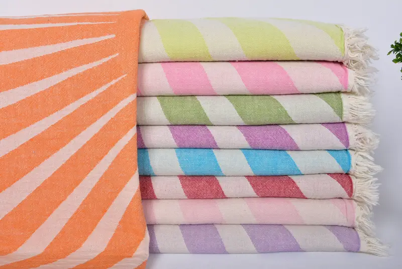 Absorbent Turkish towel, Valentines Gift, Valentines Day Gift For Her, Embroidered Towel, Organic towel, Travel Towel, 70x36 Cotton Sun Design Towel - 1