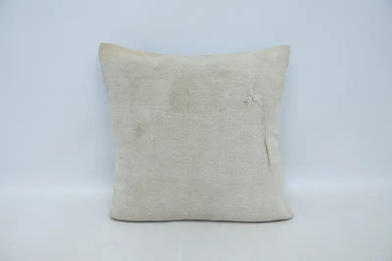 Throw Beige Coastal Pillow Case, Plaid Gift Square 60x60 cm Euro Sham - 1
