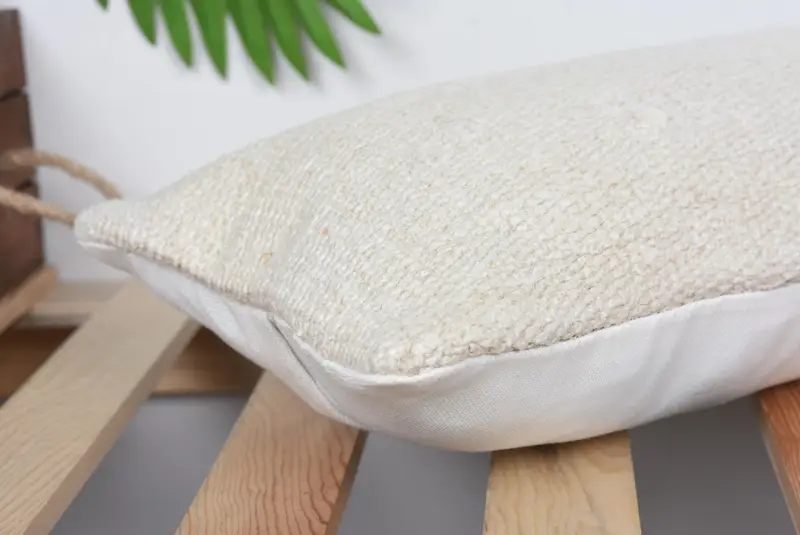 Home Decor Pillow, Kilim Pillow, Pillow Sham, Handmade Cushion Cover, Cotton Pillow, Turkish Pillow, Farmhouse Cushion Case, 8x16 Beige Pillow Case - 6