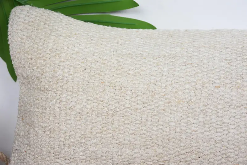 Home Decor Pillow, Kilim Pillow, Pillow Sham, Handmade Cushion Cover, Cotton Pillow, Turkish Pillow, Farmhouse Cushion Case, 8x16 Beige Pillow Case - 2
