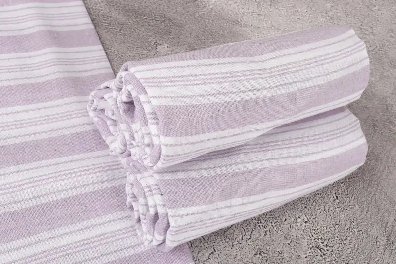 Antibacterial Turkish peshtemal towel, Christmas Gift, Monogrammed Beach Towel, Bachelor Gifts, Travel towel, Yoga Towel, 70x40 Cotton Striped Towel - 7