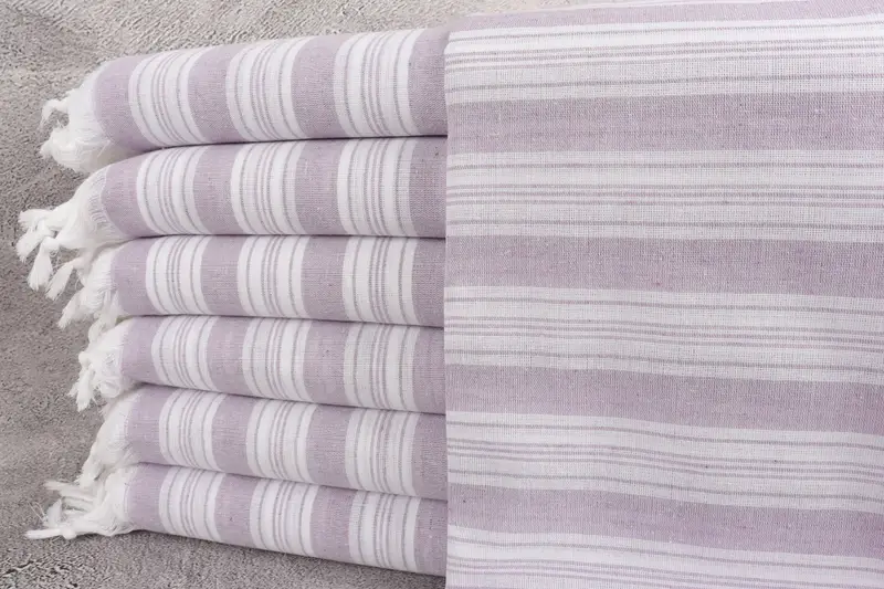 Antibacterial Turkish peshtemal towel, Christmas Gift, Monogrammed Beach Towel, Bachelor Gifts, Travel towel, Yoga Towel, 70x40 Cotton Striped Towel - 1