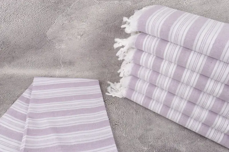 Antibacterial Turkish peshtemal towel, Christmas Gift, Monogrammed Beach Towel, Bachelor Gifts, Travel towel, Yoga Towel, 70x40 Cotton Striped Towel - 2