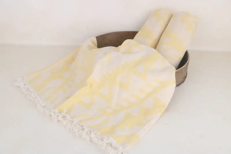 Cotton towel, Luxury towel, Beach Towel Bulk, Travel Towel, Birthday Gift, Custom Bath Towel, Bridal Shower Favors, 76x40 Cotton Geometric Towel - 7