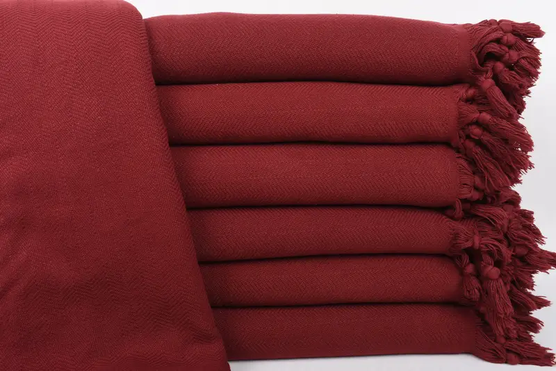 Sofa Cover, Bachelorette Party Items, Tablecloth, 88x70 Cotton Stonewashed Chevron Towel, Personalized Blanket, Throw Blanket Couch, Organic Throw - 1