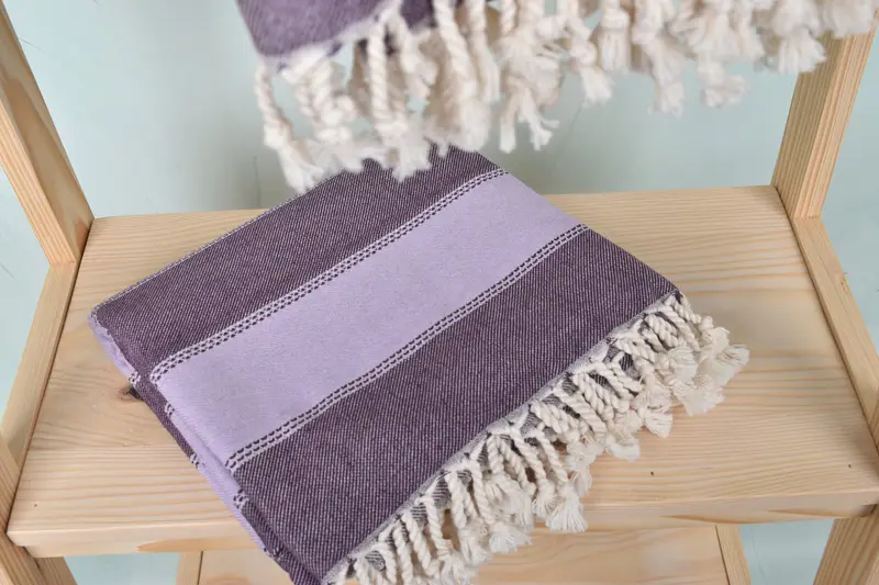 68x36 Cotton Striped Towel, Gift For Mom, Personalized Beach Towel, Absorbent towel, Sand-resistant Turkish towel for travel, Bridal Shower Gift - 5